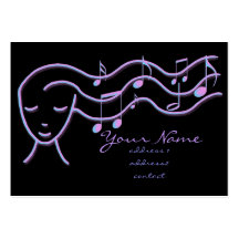 music profile card business card template