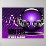 Music Pumping In My Ears Print