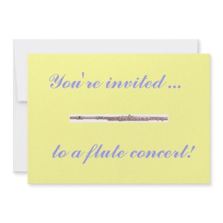 Music Recital Invitation invitation