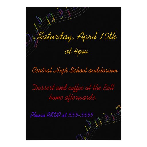 Music Recital Invitation