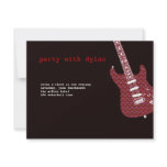 Music Rock Star Bar Mitzvah Reception Invites