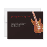 Music Rock Star Bar Mitzvah Reception Custom Invitation