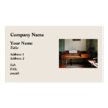 Music Room With Piano Business Card