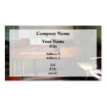 Music Room With Piano Business Cards