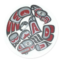 Music Round Sticker