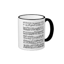 Music Score of Johann Sebastian Bach Mug