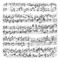 Music Score of Johann Sebastian Bach Sticker