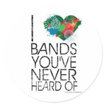 Music Snob Round Sticker