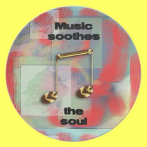 Music soothes the sould plates