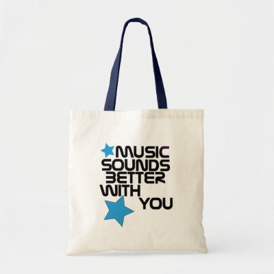 Music Sounds Better With You bags