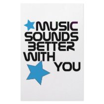 Music Sounds Better With You Personalized Stationery