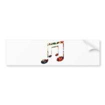 Music Sparkle Red bumper stickers by doonagiri Music Sparkle Red bumper stickers