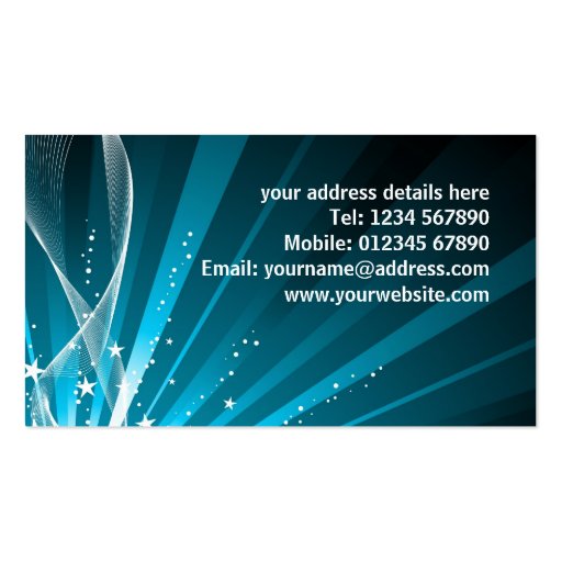 Music Speakers Business Card (back side)