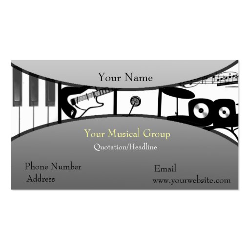 Music Speaks Business Card Template