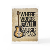 music speaks greeting card
