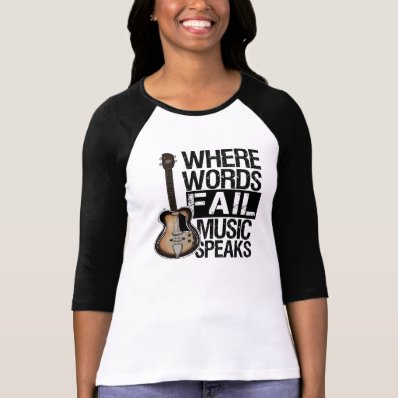 Music Speaks | Choose your background color Shirt