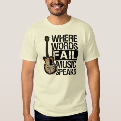 Music Speaks | Choose your background color T Shirt