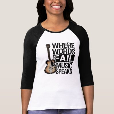 Music Speaks | Choose your background color T-shirts