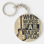 music speaks key chains