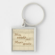Music Speaks Keychain