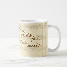 Music Speaks Mug
