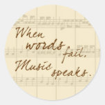 Music Speaks Stickers