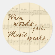 Music Speaks Stickers