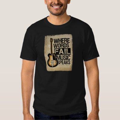 music speaks t-shirt