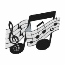 Music Staff embroidered shirts