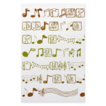 music stationery