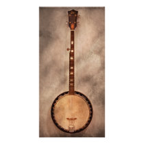 Music - String - Banjo Photo Card Template