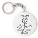Music Stuck in My Head keychains