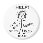 Music Stuck in My Head magnets