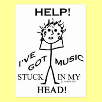 Music Stuck in My Head postcards