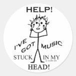 Music Stuck in My Head Sticker