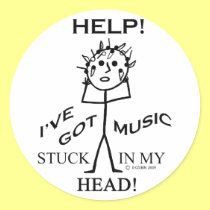 Music Stuck in My Head stickers