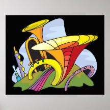 Music Surreal Fantasy Colassal Print