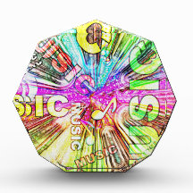MUSIC SWIRL ACRYLIC AWARD