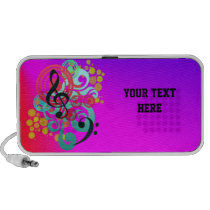 Music Swirl (bright) Speaker speakers