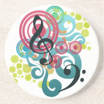 Music Swirl coasters coasters