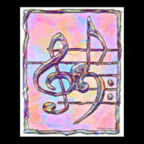 Music Symbols,3 print posters