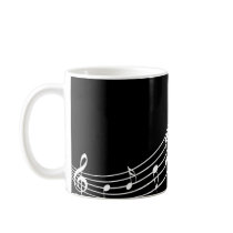 Music Symbols Wavy Staffs Musician's Mug
