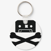 music tape bones keychains
