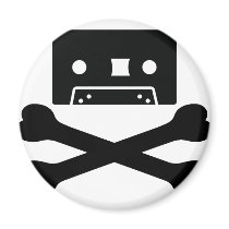 music tape bones magnets by Tomaniac music tape bones magnets