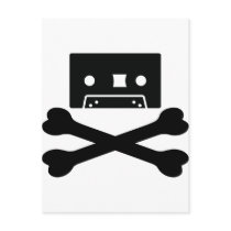 music tape bones postcards by Tomaniac music tape bones postcards