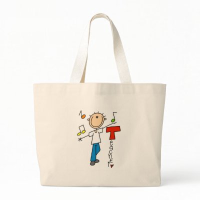 Music Teacher Canvas Bag by stick_figures