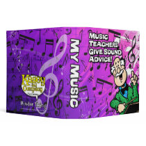 Music Teacher Vinyl Binder