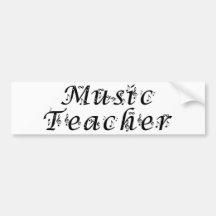 Music Teacher Bumper Stickers