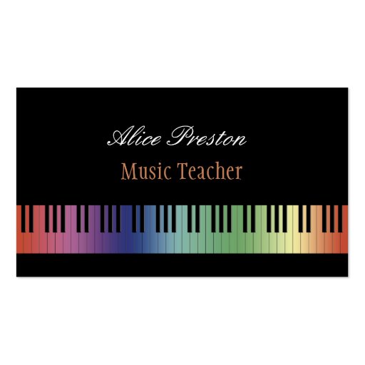 Music Teacher - Business Card