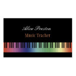 Music Teacher - Business Card business cards